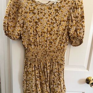 Wild Fable Yellow Floral Dress